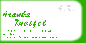 aranka kneifel business card